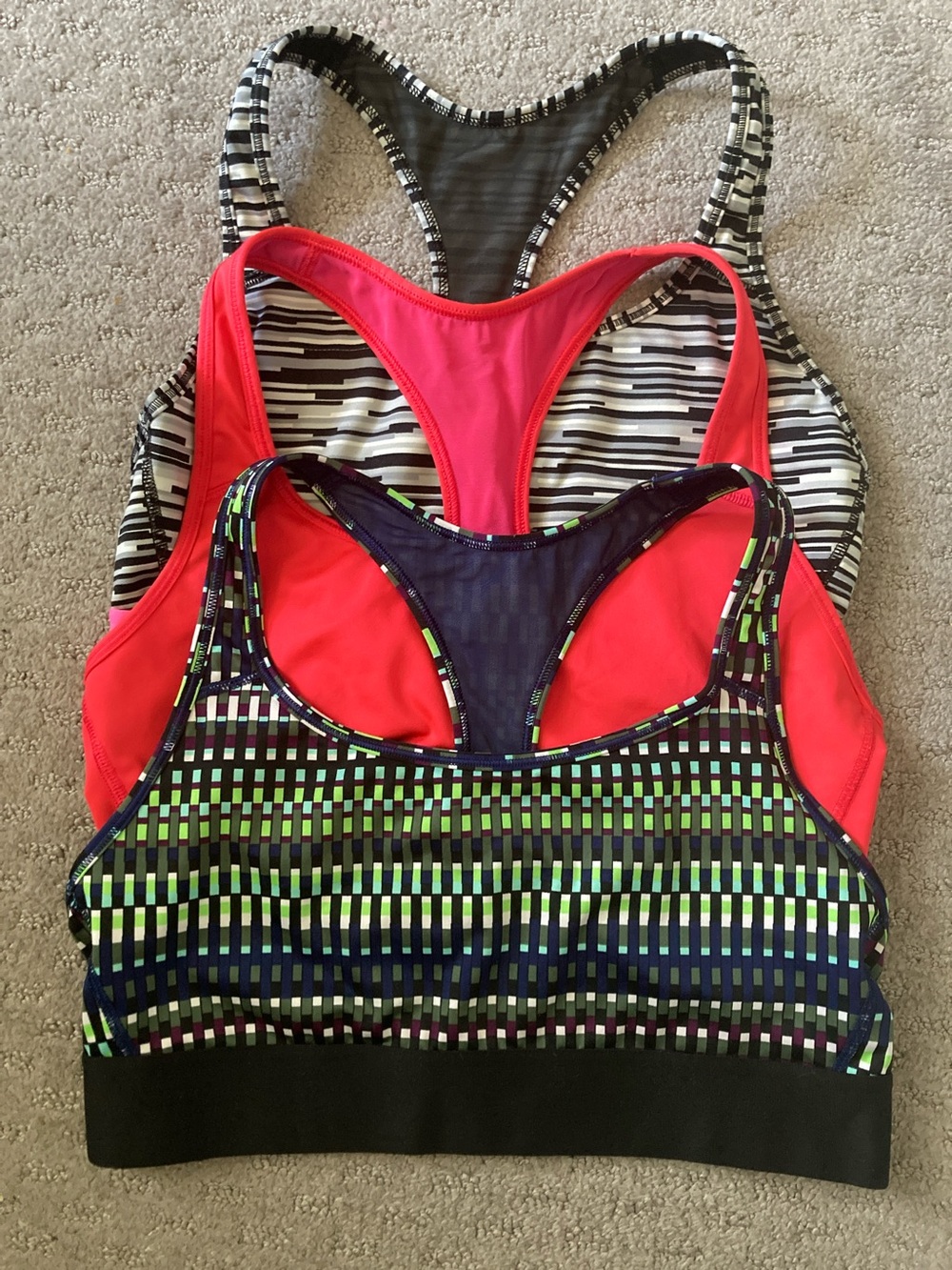 Bundle 3 Victoria's Secret sports bras, Medium.
